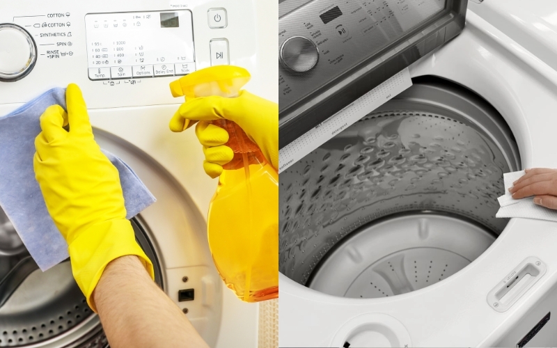 Máy giặt cửa đứng hay cửa ngang dễ vệ sinh hơn?