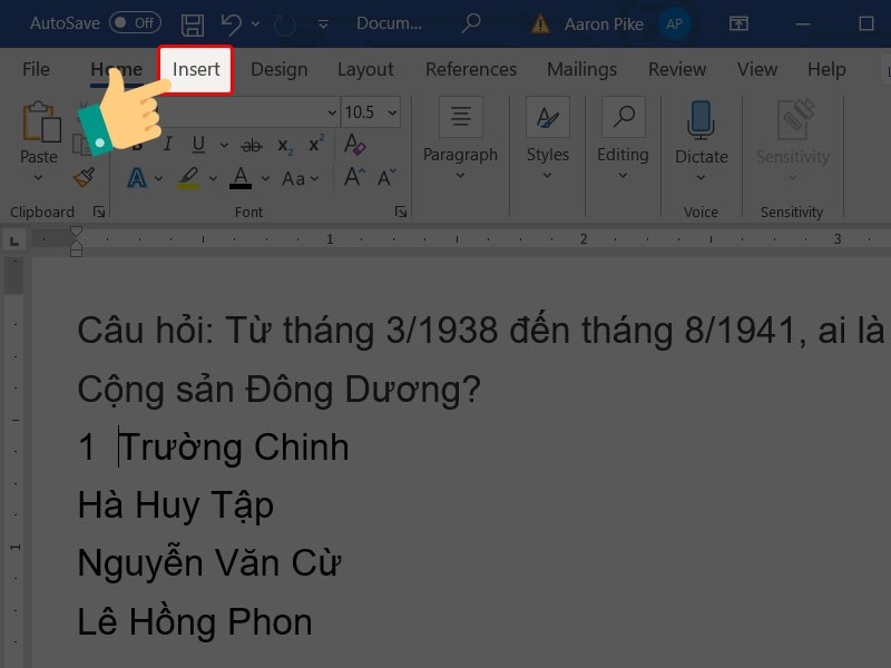 Cách làm trắc nghiệm trên Word cực nhanh và hiệu quả