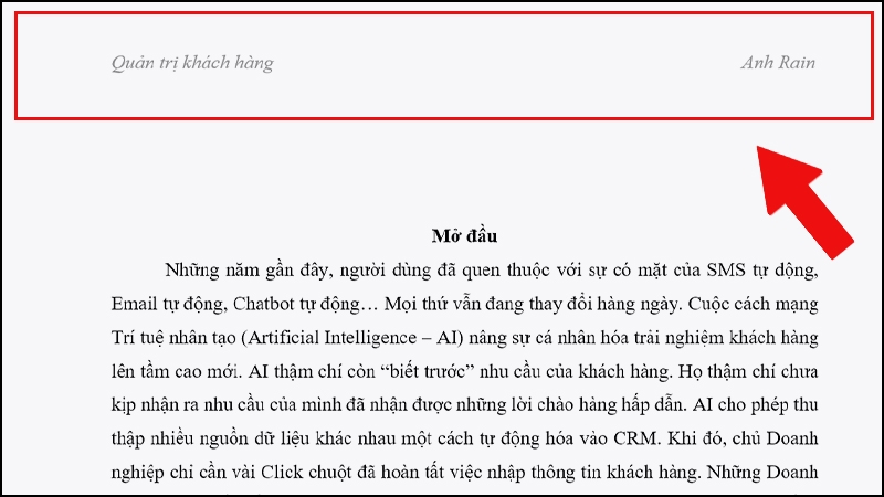 Cách khóa header và Footer trong Word cực nhanh chóng và dễ làm