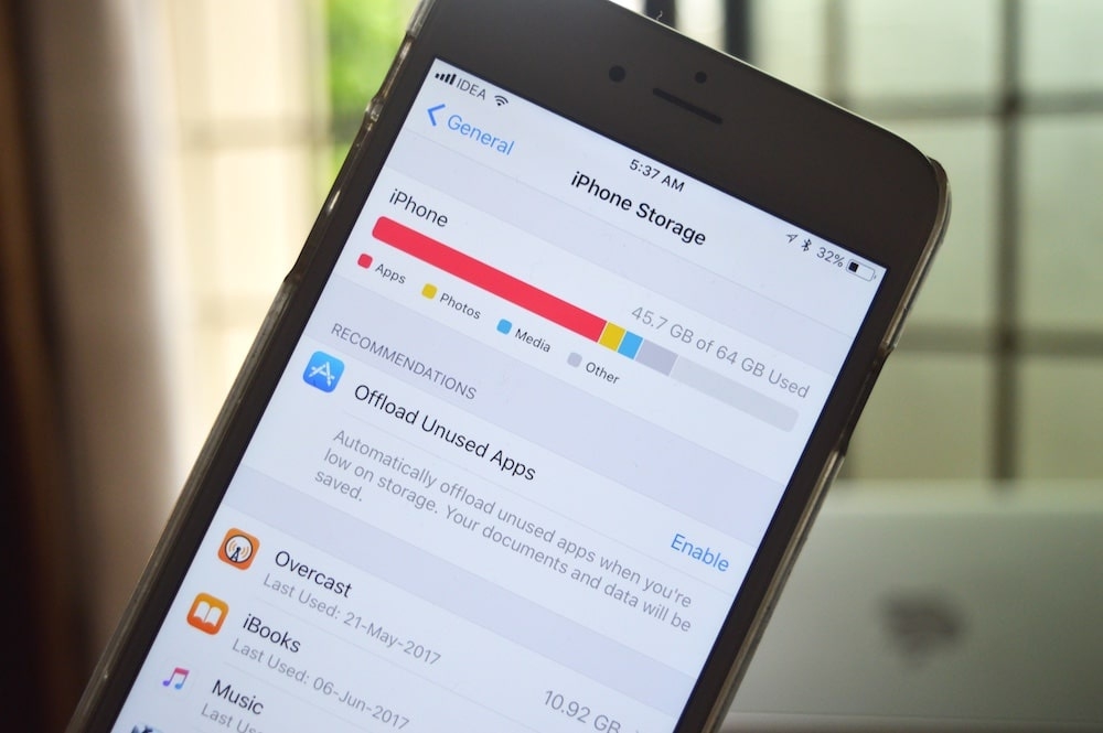 Bộ nhớ đầy là tình trạng phổ biến nhất của hầu hết những người dùng Iphone