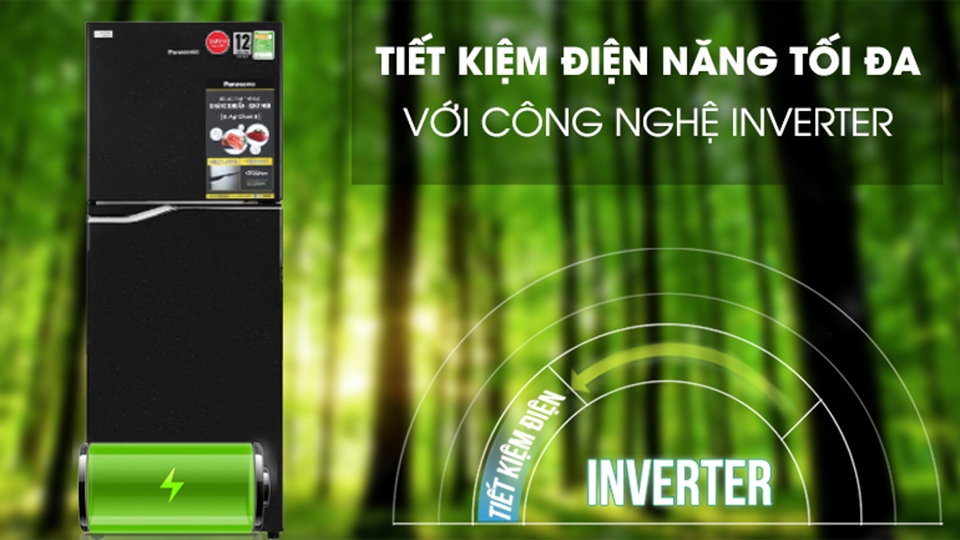 Tủ lạnh Panasonic NR-BA229PKVN trang bị công nghệ Inverter hiện đại