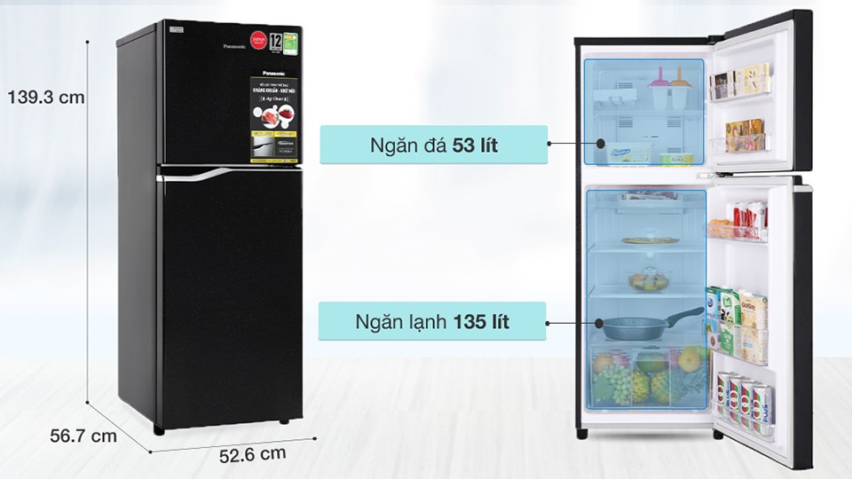 Tủ lạnh Panasonic NR-BA229PKVN đáp ứng tốt nhu cầu sử dụng cho gia đình nhỏ