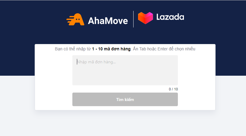 Các cách tra cứu đơn hàng Ahamove 3