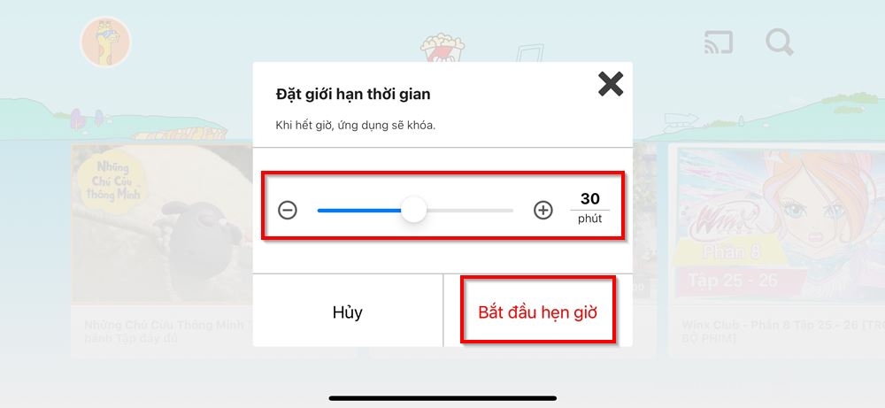 Cách hẹn giờ xem YouTube Kids để quản lý thời gian của trẻ 3