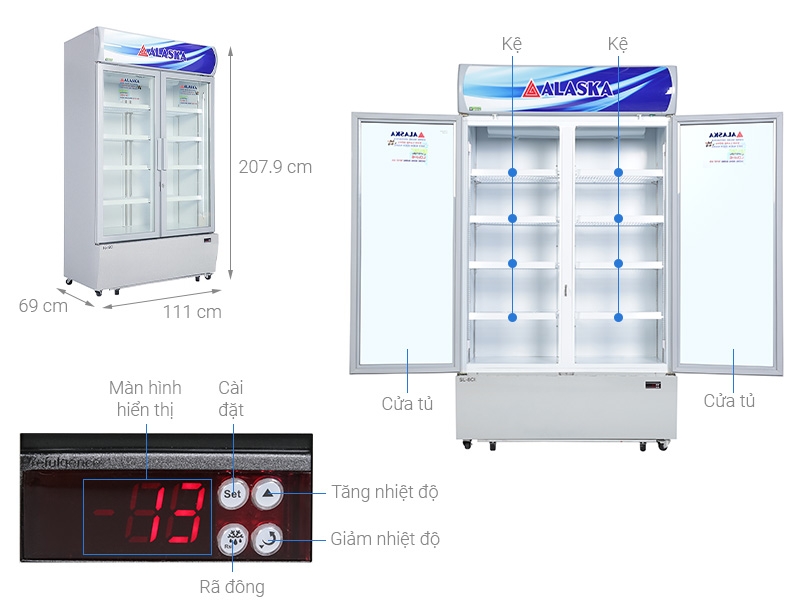 [GỢI Ý] Kích thước các dòng tủ mát cơ bản bạn nên biết trước khi mua