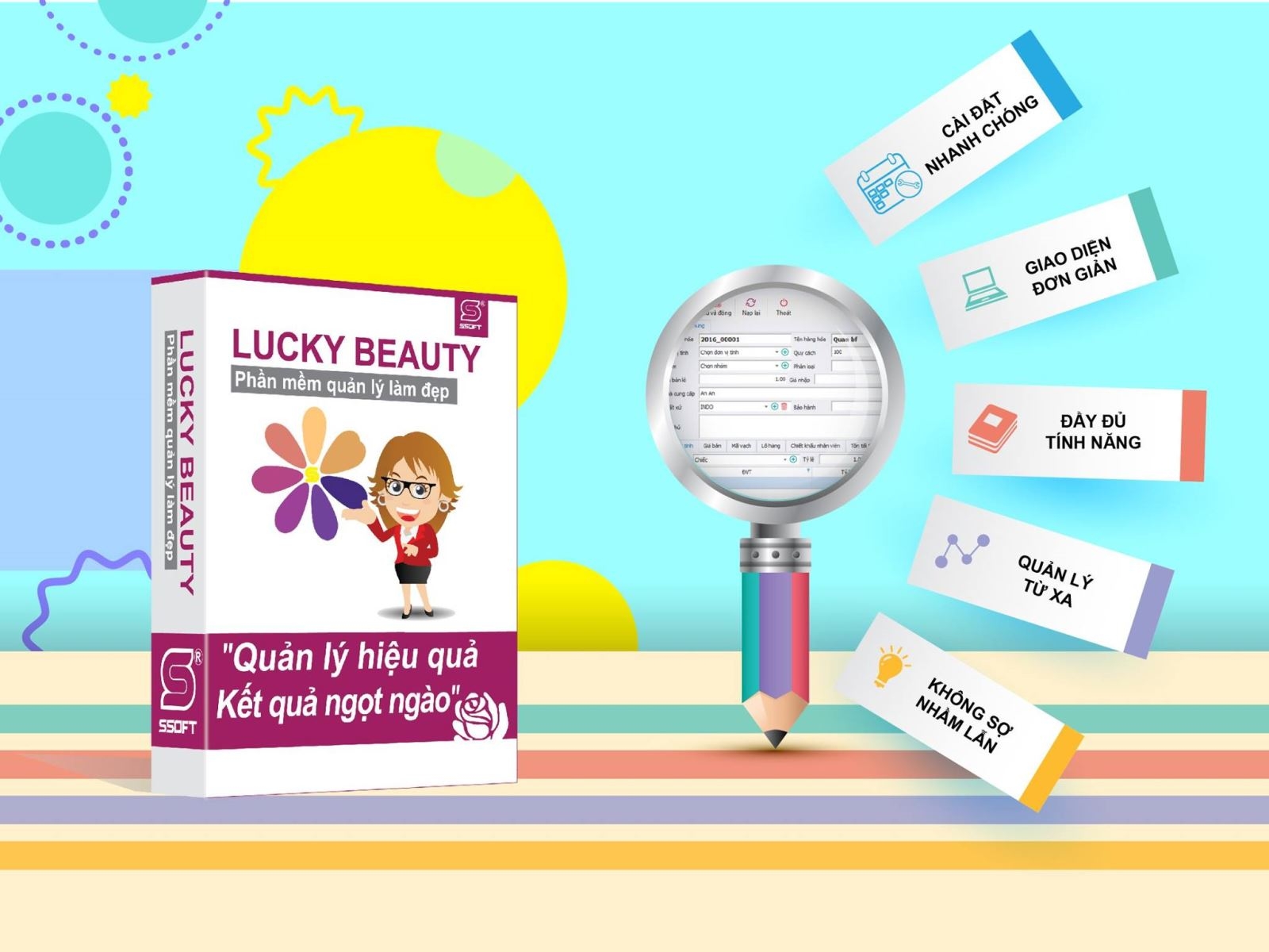 Phần mềm quản lý spa Lucky Beauty