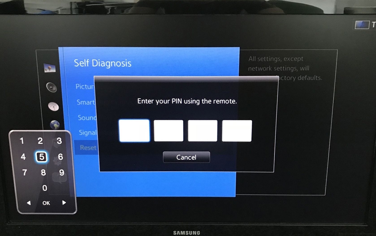 cách đổi mã PIN, lấy lại mã PIN tivi Samsung - hình 1