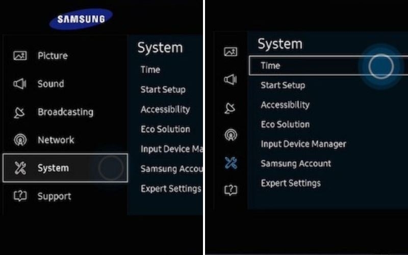 Cách hẹn giờ bật tivi Samsung