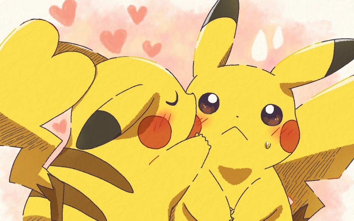 Hình nền máy tính màu vàng nhân vật hoạt hình 2