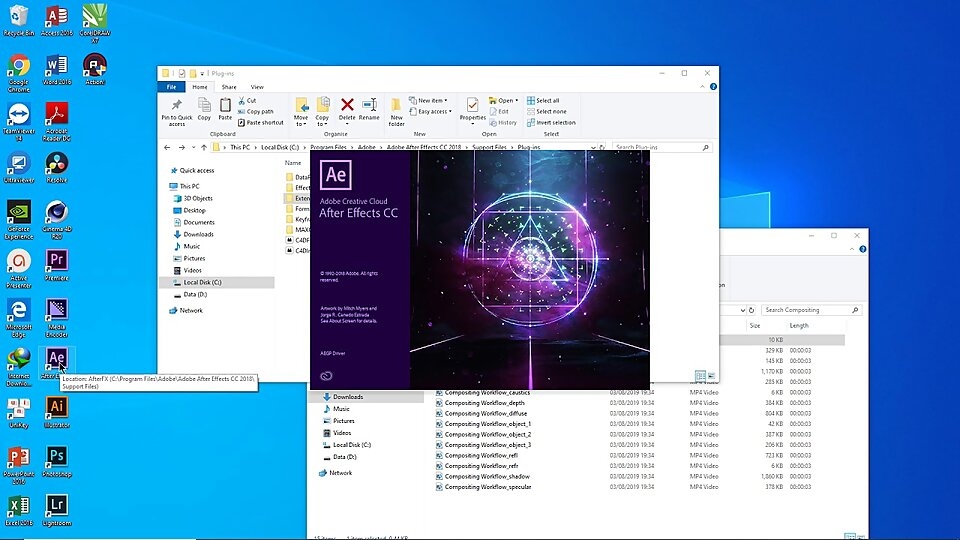 Tích hợp đa ứng dụng: Cinema 4D và After Effects