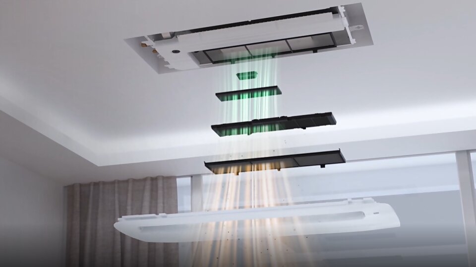 Đặc điểm nổi bật của máy lạnh ấm trần 1 hướng thổi