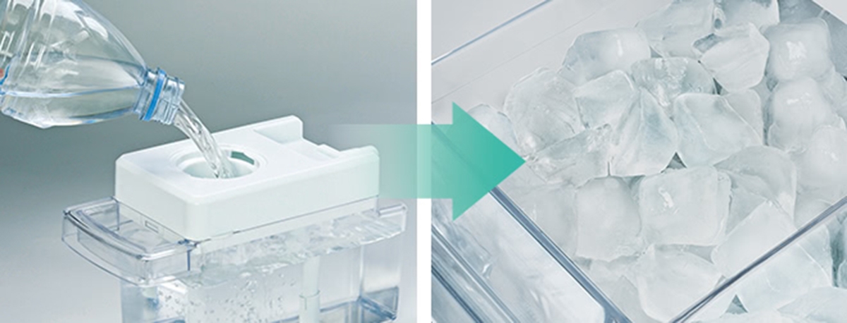 làm đá tự động tủ lạnh Hitachi - hình 4