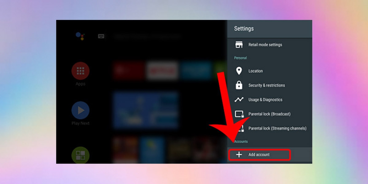 đăng nhập tài khoản Google trên tivi Sony - hình 3