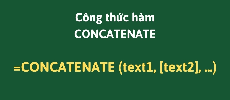 Hàm CONCATENATE là gì? Công thức và ứng dụng