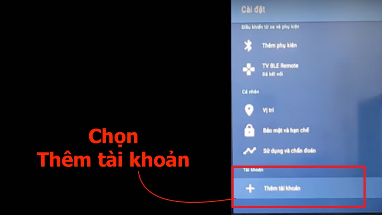 đăng nhập tài khoản Google trên smart tivi Panasonic - hình 2
