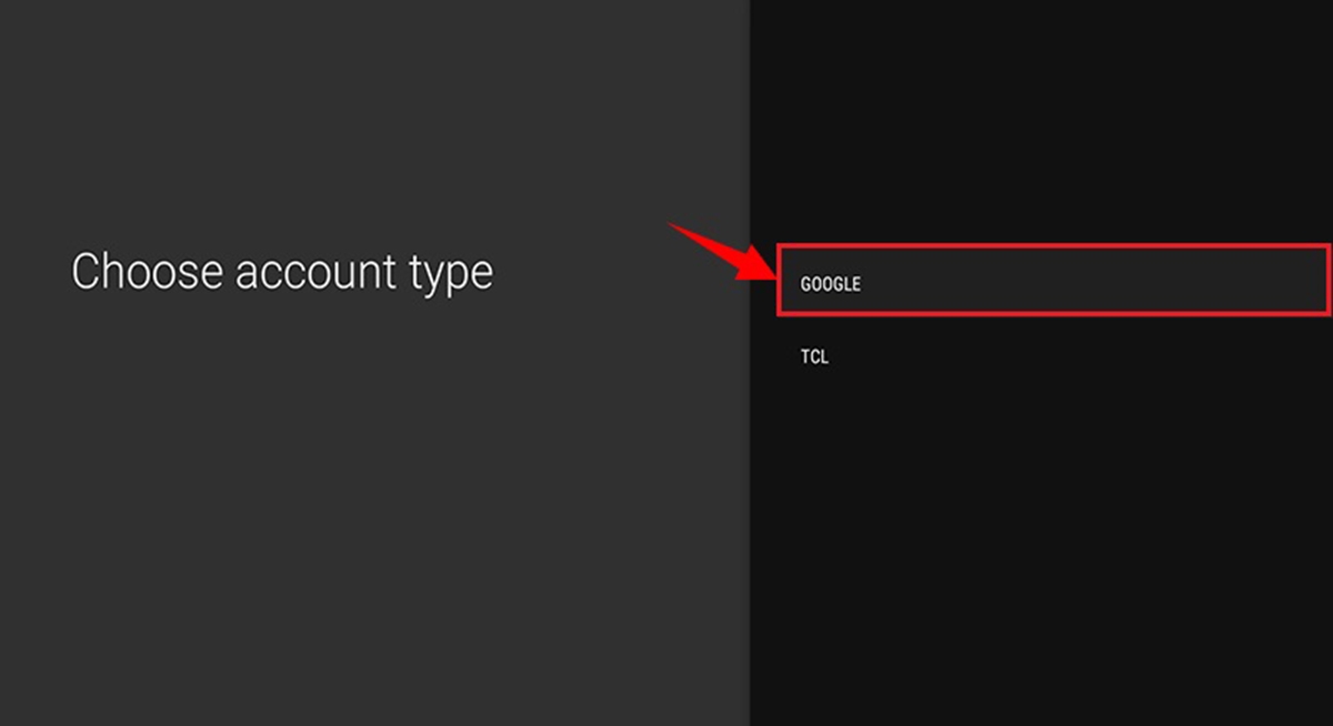đăng nhập Google trên smart tivi TCL - hình 3