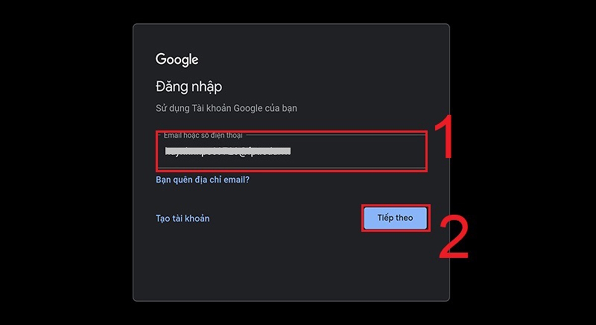 đăng nhập Google trên smart tivi TCL - hình 6