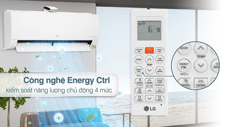 Máy lạnh LG có chế độ tự động kiểm soát điện năng