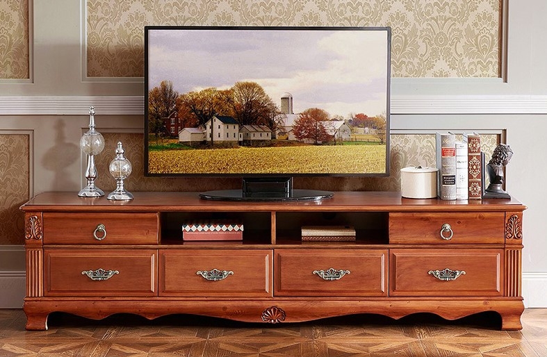 Mẫu kệ tivi phong cách cổ điển
