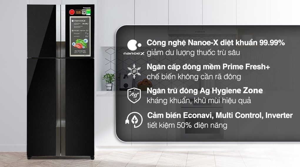 Review tủ lạnh Panasonic NR - DZ601YGKV 5