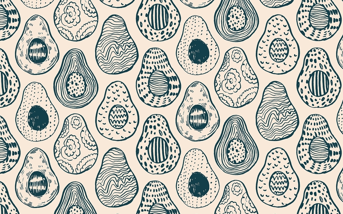 Hình nền máy tính quả bơ pattern 1
