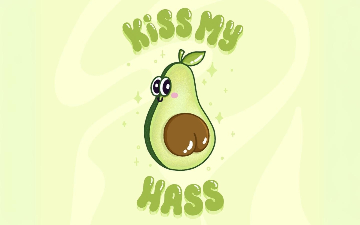 Hình nền máy tính quả bơ kèm quotes 1