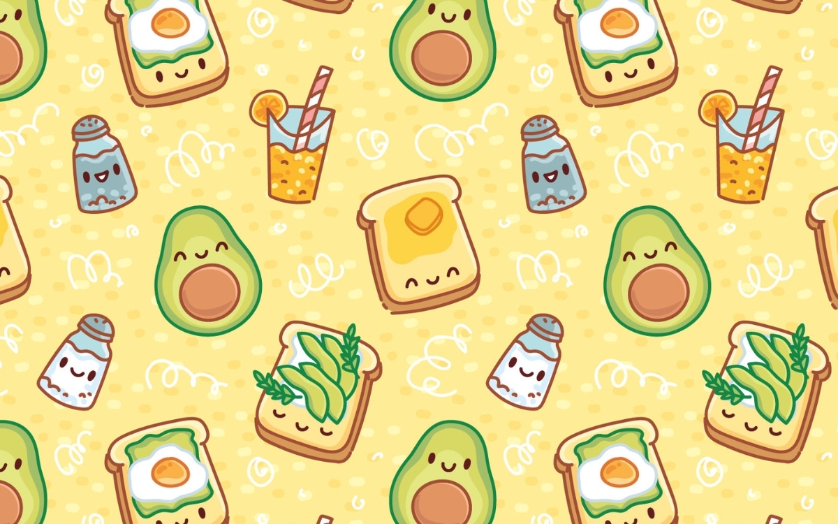 Hình nền máy tính quả bơ pattern 2