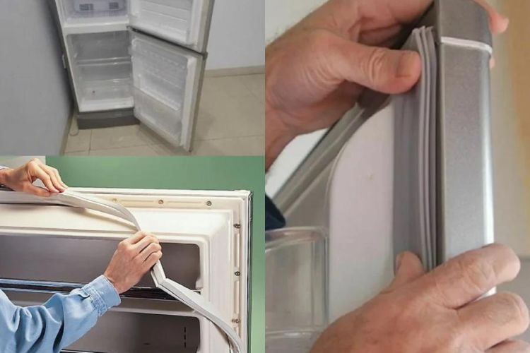 Gioăng tủ bị mục miếng điệm khiến khí lạnh bị thoát ra