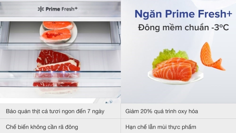 Công nghệ cấp đông mềm Prime Fresh+