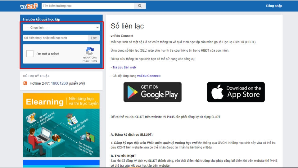 Chọn tỉnh thành và số điện thoại để lọc thông tin