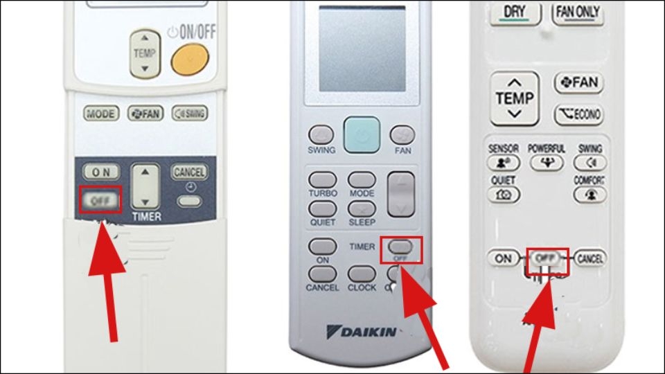 Cách bật tắt điều hoà Daikin cũng tương tự như các loại điều hoà khác