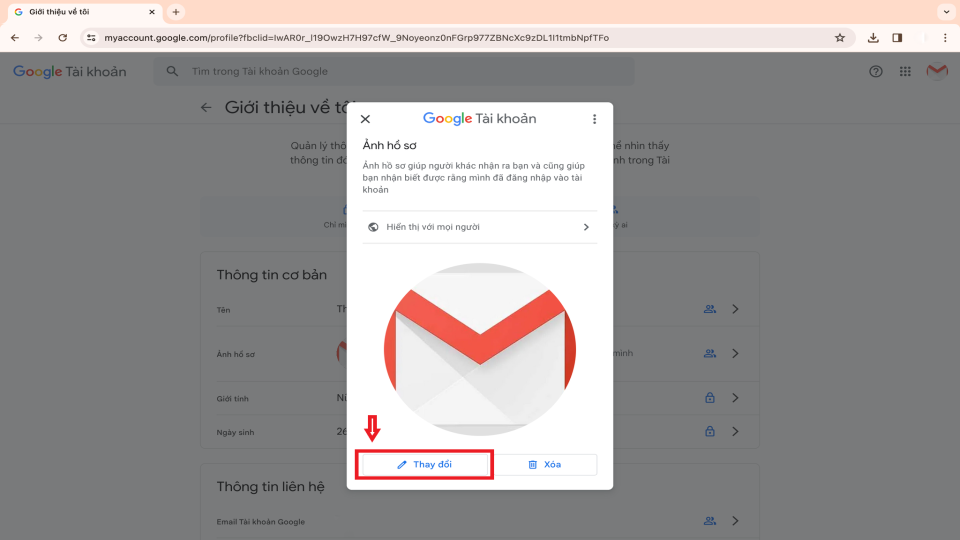 Cách đổi ảnh đại diện Gmail (ảnh 15)