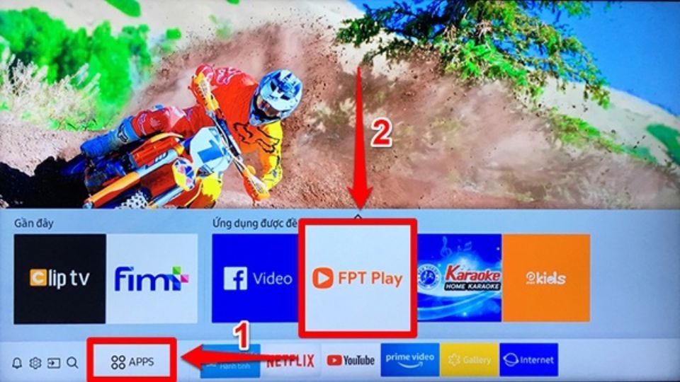 Các bước tải FPT Play về tivi Samsung