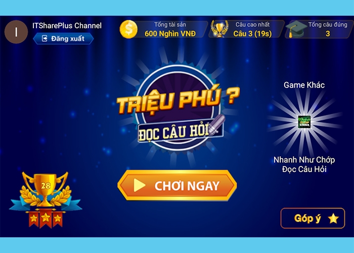 Thông tin trò chơi Ai là triệu phú game