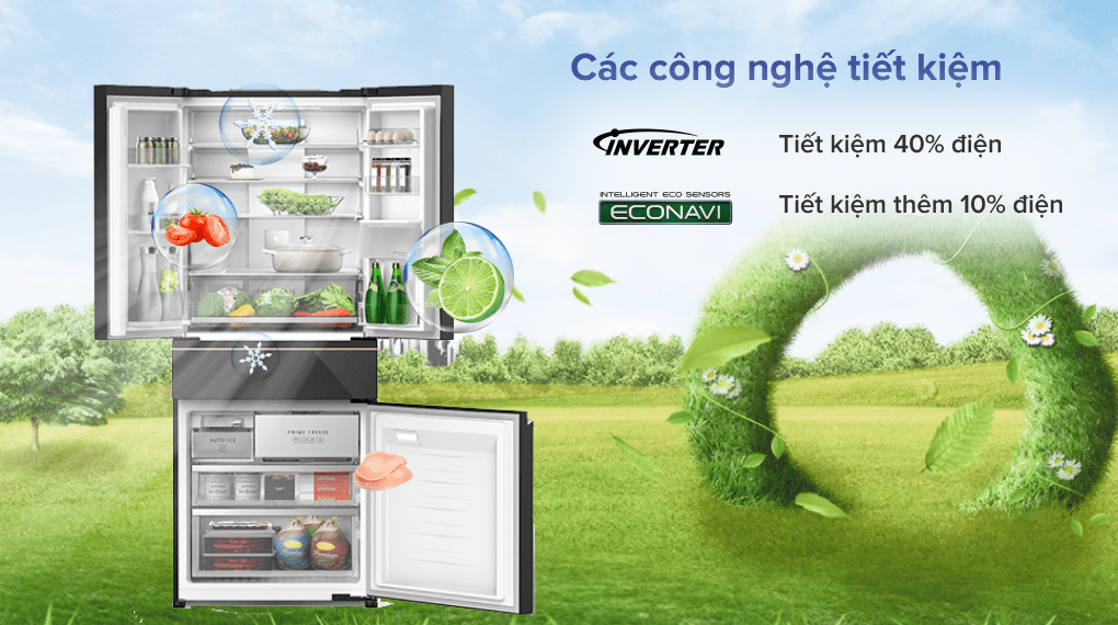 đánh giá tủ lạnh panasonic yW590ymmv 4