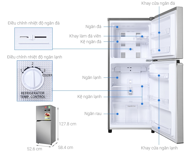review tủ lạnh panasonic inverter 170 lít nr-ba190ppvn 1