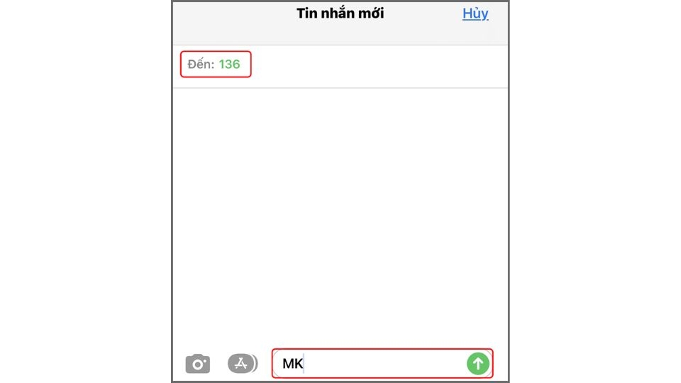 Soạn tin: MK gửi 136