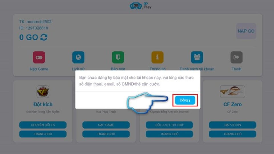 Nhấn chọn Đồng ý