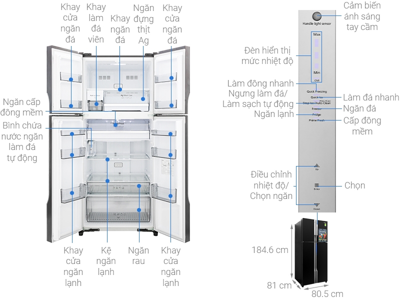 Review tủ lạnh 4 cánh Panasonic NR-DZ600GXVN mới nhất năm 2023 - Có đáng để sở hữu?