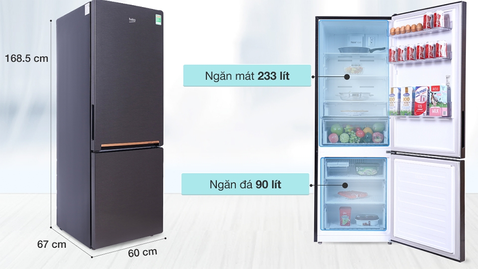 Tủ lạnh Beko ngăn đá dưới