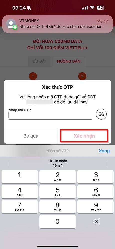 Cách nhận 500MB Viettel miễn phí 4