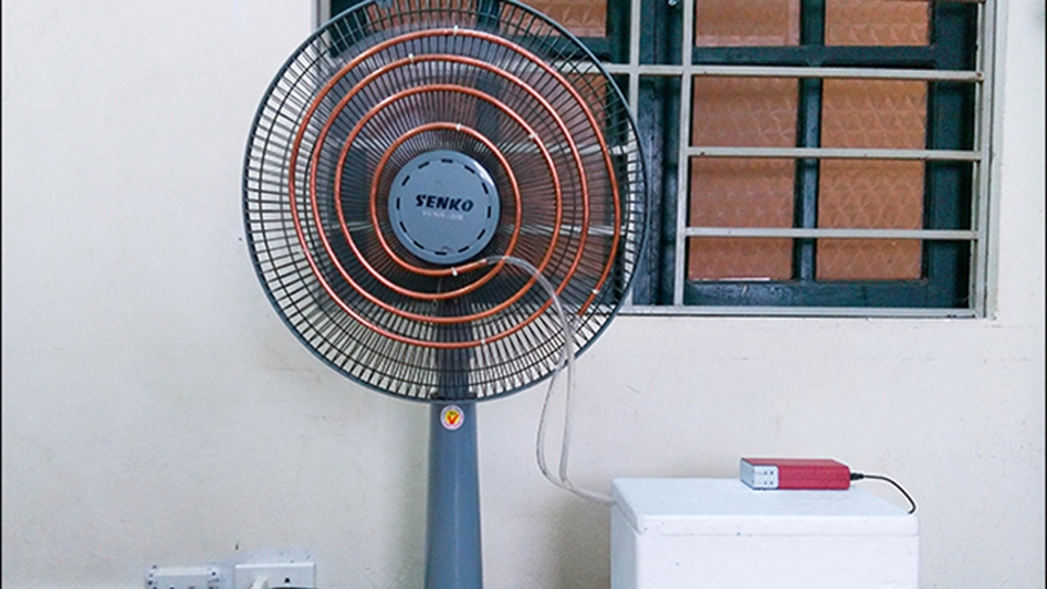 Máy lạnh tự chế hoàn thành