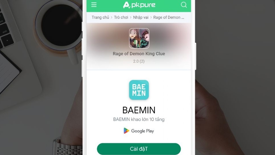 Vào đường link https://apkpure.com/vn/rage-of-demon-king-clue/com.rageofdemonking.demon.king.fr