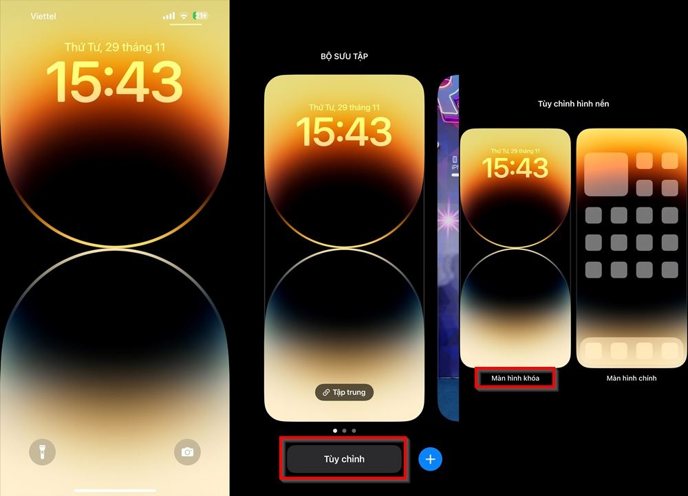 Cách xem lịch âm ngoài màn hình khóa iPhone 2
