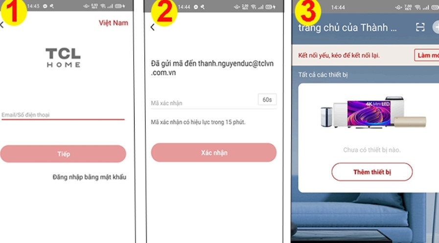 Cách đăng ký TCL Home và tạo tài khoản siêu dễ, siêu nhanh chóng ngay tại nhà 2