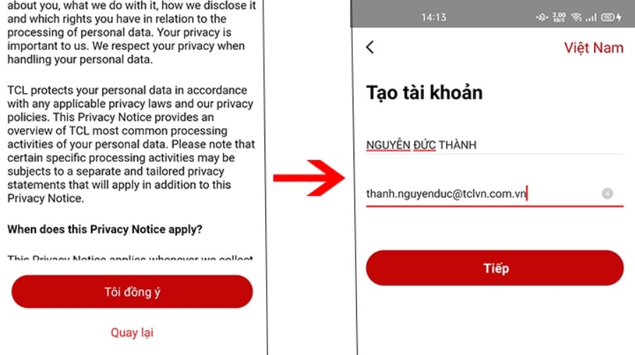 Cách đăng ký TCL Home và tạo tài khoản siêu dễ, siêu nhanh chóng ngay tại nhà 3