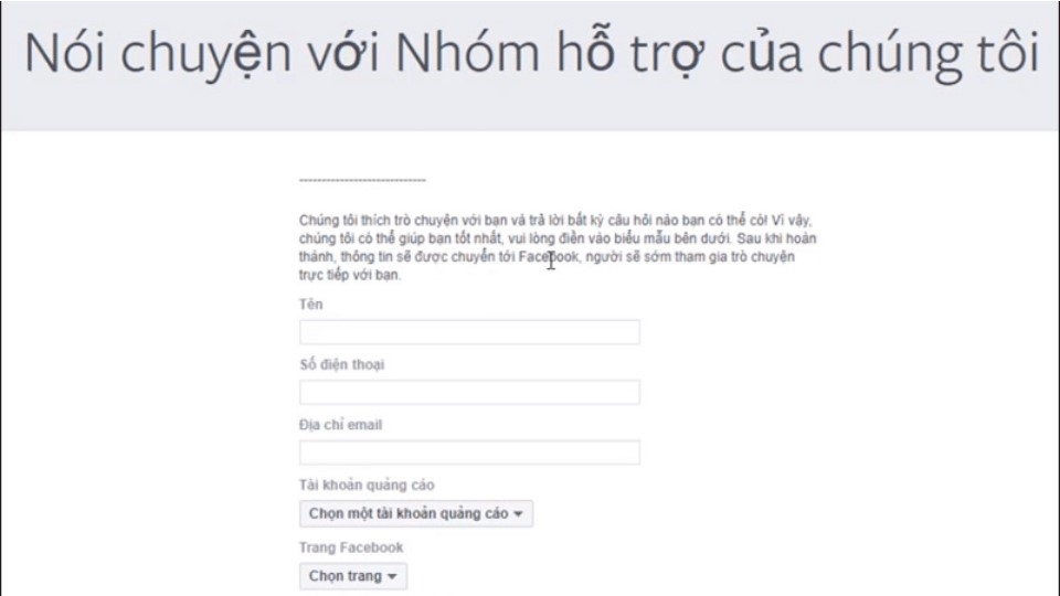 Lưu ý dùng ngôn ngữ Tiếng Việt