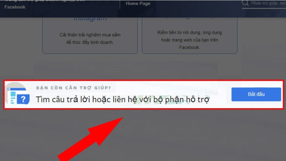 Liên hệ với bộ phận hỗ trợ