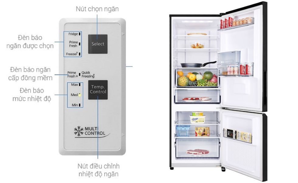 Bảng điều khiển tủ lạnh Panasonic