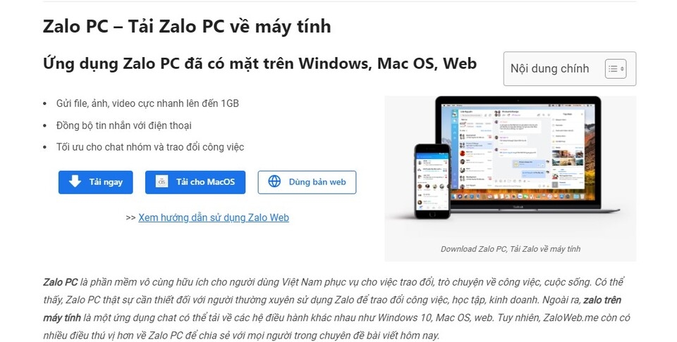 Nhấn chọn 'Tải ngay'